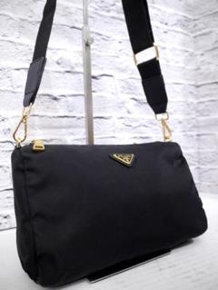 PRADA - 良品 PRADA プラダ ポコノ ナイロン テスート 三角ロゴ