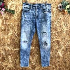 SG3985 AMERICAN EAGLE スキニーダメージ ジーンズ