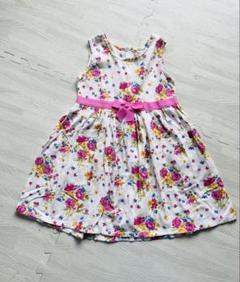 花柄ノースリーブワンピース 120cm