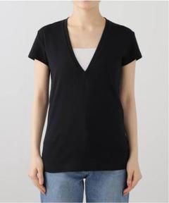 美品　マディソンブルー　ディープVネック　Tシャツ　黒　01 美品 マディソンブルー ディープVネック Tシャツ 黒 01 - メルカリ