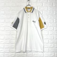 マンシングウェア【MA】白 刺繍入り ポロシャツ 半袖 春夏 ゴルフ スポーツ