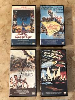 激レア・元祖特撮映画VHS】シンドバッドシリーズ3作、空飛ぶ円盤