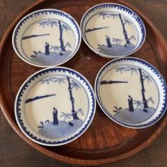 古伊万里焼　6.5寸皿　竹仙人図 骨董】伊万里焼 有田焼 染付 四寸小皿 12cm 古伊万里 竹仙人図 4