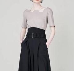 【美品】murral Ivy halfsleeve top (Greige)