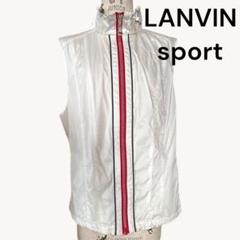 LANVIN sport ナイロン ベスト メッシュ 白系 ゴルフ