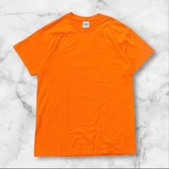 GILDANギルダン半袖Tシャツオレンジネオンカラー蛍光無地シンプル古着派手