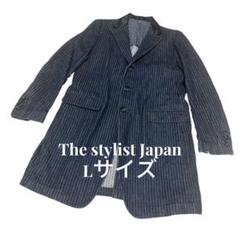 The Stylist Japan ハイカラデニム　チェスターコート　ストライプ The Stylist Japan ハイカラデニム チェスターコート ストライプ