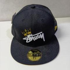 Stussy デニムキャップ　ゴールド刺繍 Stussy デニムキャップ ゴールド刺繍 - メルカリ