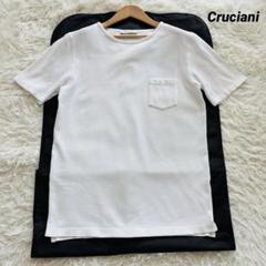クルチアーニ Tシャツ コットン鹿の子 クールネック 現行タグ 大きいサイズ3L クルチアーニ Tシャツ コットン鹿の子 クールネック 現行タグ