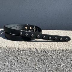 ANN DEMEULMEESTER スタッズ・ロングベルト ANN DEMEULEMEESTER スタッズ付きレザーベルト - メルカリ