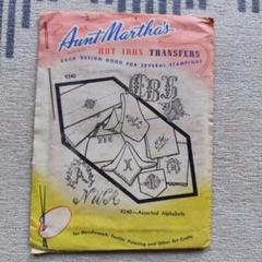 アメリカ ビンテージ アイロン Aunt Martha's アルファベット