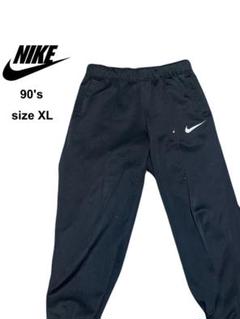 ★90s★NIKE★トラックパンツ★ジャージ★スウォッシュ★ブラック★XL★