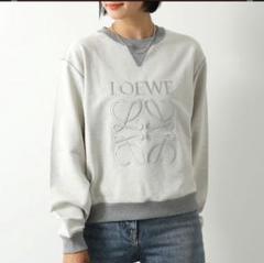美品 LOEWE ロエベ 刺繍ロゴ トレーナー L 白 loewe ロエベ スウェット トレーナー 刺繍 ホワイト 白 ロゴ