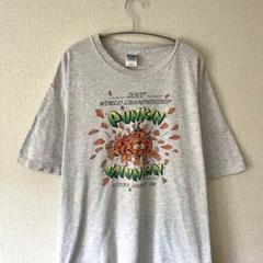 【みんな大好きGILDAN】ロゴプリントTシャツ US古着 グレー XL