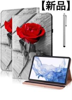 【新品】グーグルピクセルタブレットケース　タブレットカバー　バラ柄