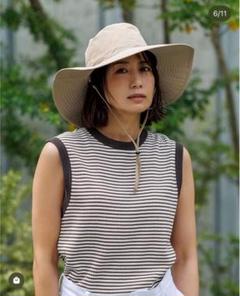 Forme 新品未使用タグ付き 定番大人気商品 ハット ベージュ 新品 東原亜希 FORME ハット ベージュ Mother 2021SS uvカット