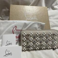 クリスチャンルブタン 長財布 Panettone wallet ベージュ