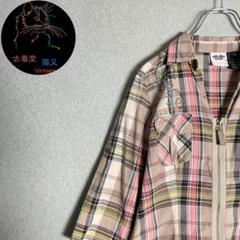 ✮長袖シャツ　七分袖　ハーレーダビッドソン　美品　マルチカラー　チェック　S✮