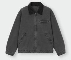 【専用】GU コットンワークジャケットL ダークグレー デトロイト型 GU公式 | コットンワークジャケットNT+E(セットアップ可能)