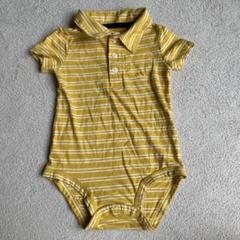 carter's イエロー ストライプ ポロシャツ 18m