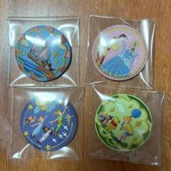Disney Characters 刺繍缶バッジビスケット4個セット - メルカリ
