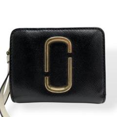 極美品 MARC JACOBS 二つ折り財布 レザー マルチカラー ロゴ