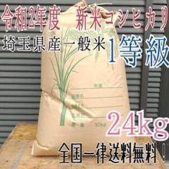 無洗米OK令和2年度 埼玉県産 1等 新米コシヒカリ 白米 24kg 精米料込み