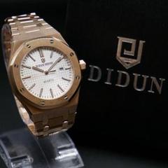 正規品 DIDUN DESIGN スタンダード ブロンズホワイト メンズ腕時計