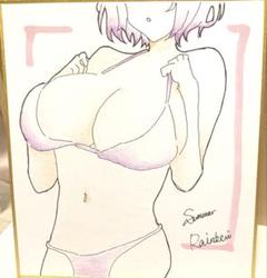 手描き オリジナルイラスト 色紙