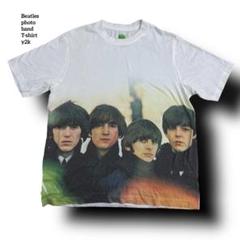 超激レアBeatlesザビートルズフォトバンドTシャツy2kホワイトロックメンズ