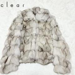 ブルーフォックス　ファーコート　クリア　clear clear - clear フォックスファーコートの通販 by saya's shop