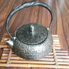 南部鉄器 砂鉄急須鉄瓶 サクラ