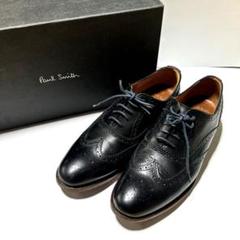 【ポールスミス】定価約8万円　本革ウィングチップシューズ 37.5黒革靴 ポールスミス】定価約8万円 本革ウィングチップシューズ 37.5黒