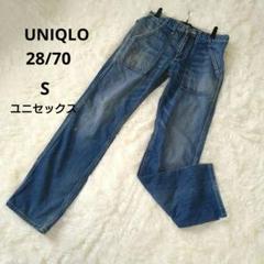 【UNIQLOユニクロ】 レギュラーフィット デニムジーンズ 28/70