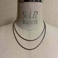 layered snake chain necklace