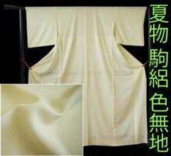値下げ交渉OK！夏物 駒絽 色無地 正絹 B169 - メルカリ