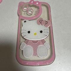 ハローキティ グリッターiPhone13ケース
