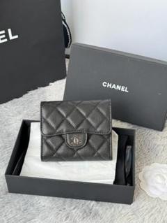 CHANEL シャネル ラムスキン 三つ折り 財布 ココマーク キルティング 2025年最新】CHANEL 三つ折り財布の人気アイテム - メルカリ