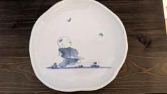 平戸焼　古平戸　染付 花鳥文煎茶碗　3客　氷裂花文蓋碗　まとめて　C　R6872 平戸嘉祥 染付 梅千鳥文 蓋付茶碗6客 古伊万里