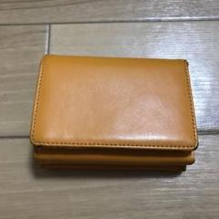 【A美品】YHAKI MINI WALLET ベージュ 30％OFF】YAHKI（ヤーキ） W FACE フラット ミニウォレット
