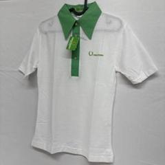 FRED PERRY ポロシャツ ホワイト/グリーン 90s デッドストック