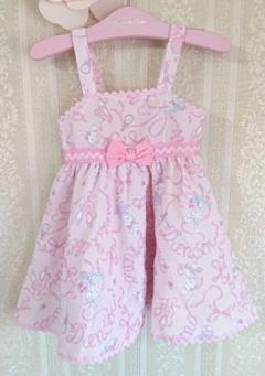 メゾピアノ♡バレリーナうさぎワンピース♡120センチ♡ピンク♡水色セット メゾピアノ♡バレリーナうさぎワンピース♡120センチ♡ピンク