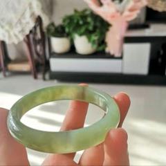 天青色 岫岩玉 岫玉石 しゅうがんぎょく 天然石 玉石 バングル