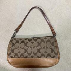 【中古】Coach ショルダーバッグ ブラウン