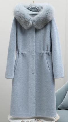極美品＆肉厚♡ サガミンク　ファーコート 11 L シルバーフォックス　毛皮　銀 極美品＆肉厚♡ サガミンク ファーコート 11 L シルバー