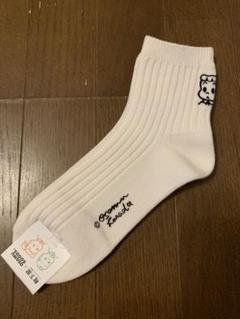 靴下屋 オサムグッズ コラボソックス 白