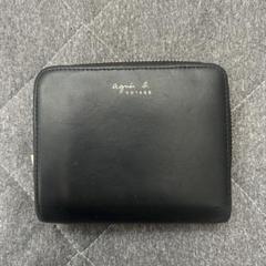 agnès b. VOYAGE ブラック二つ折り財布