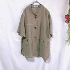 美品✨【Leilian】半袖サマージャケット スタンドカラー アウター (L)
