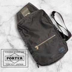 【美品】PORTER ポーター ボディバッグ　ワンショルダー　ブラック