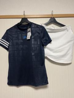 新品　Lサイズ　アディダス　adidas　ゴルフ　モックネック　シャツ　スカート